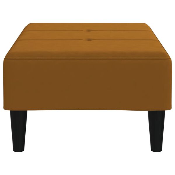 vidaXL Repose-pied Marron 78x56x32 cm Velours