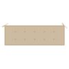 vidaXL Banc de jardin 3 places avec coussin 150 cm Bois d'eucalyptus