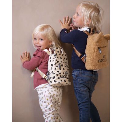 CHILDHOME Sac à dos pour enfants My First Bag Toile Léopard