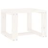 vidaXL Chaises longues lot de 2 avec table blanc bois massif de pin