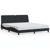 vidaXL Cadre de lit sans matelas noir 180x200 cm velours