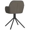 vidaXL Chaises &agrave; manger pivotantes lot de 2 gris fonc&eacute; velours