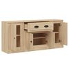 vidaXL Buffets 3 pcs Ch&ecirc;ne sonoma Bois d'ing&eacute;nierie