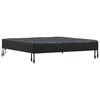 vidaXL Housse de Table Uni Noir 112 x 112 x 15 cm tissu