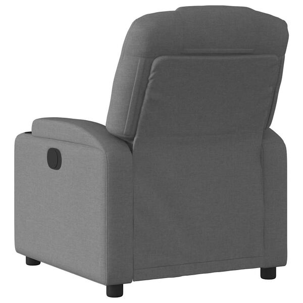 vidaXL Fauteuil inclinable &eacute;lectrique Gris fonc&eacute; Tissu