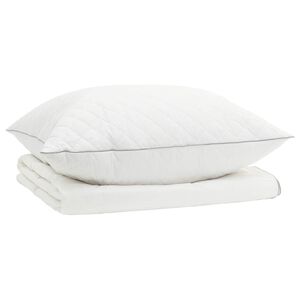 vidaXL Ensemble de couette 90 % en duvet d&rsquo;oie FULDA 2 pc 150 x 200 cm