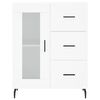 vidaXL Buffet haut Blanc 69,5x34x180 cm Bois d'ingénierie