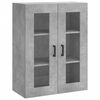 vidaXL Buffet haut Gris b&eacute;ton 69,5x34x180 cm Bois d'ing&eacute;nierie