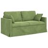 vidaXL Canap&eacute; 2 pcs Vert clair 158 x 78 x 80 cm Velours
