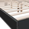 vidaXL Cadre de lit sans matelas noir 120x190 cm
