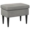vidaXL Pouf Gris clair 55 x 35 x 41 cm Velours