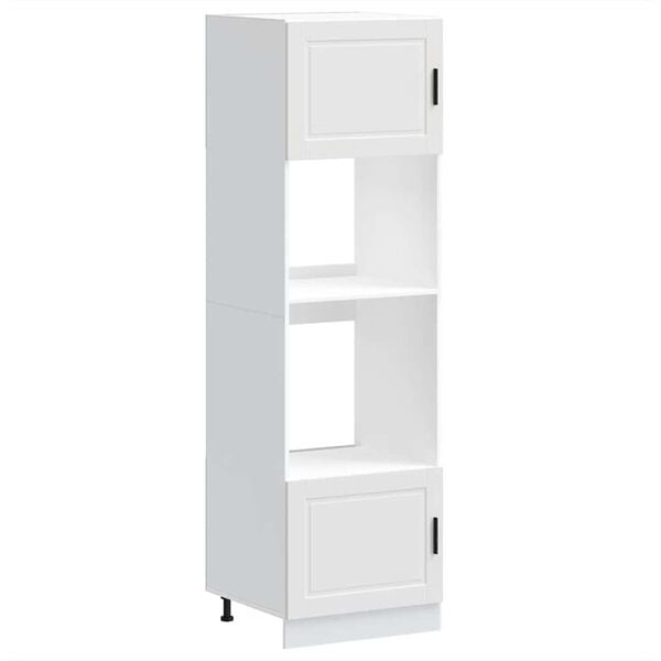 vidaXL Armoires de four 2 pcs Porto blanc bois d'ing&eacute;nierie