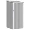 vidaXL Abri de jardin Gris 87x98x159 cm Acier galvanis&eacute;