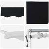 vidaXL Auvent R&eacute;tractable Noir 300 x 250 cm Tissu et acier