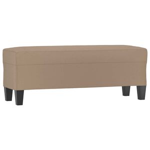 vidaXL Banc Cappuccino 100x35x41 cm Similicuir