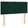 vidaXL Tête de lit Vert foncé 100x5x78/88 cm Velours