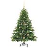 vidaXL Sapin de No&euml;l artificiel avec 150 LED Vert 120 cm PE et PVC