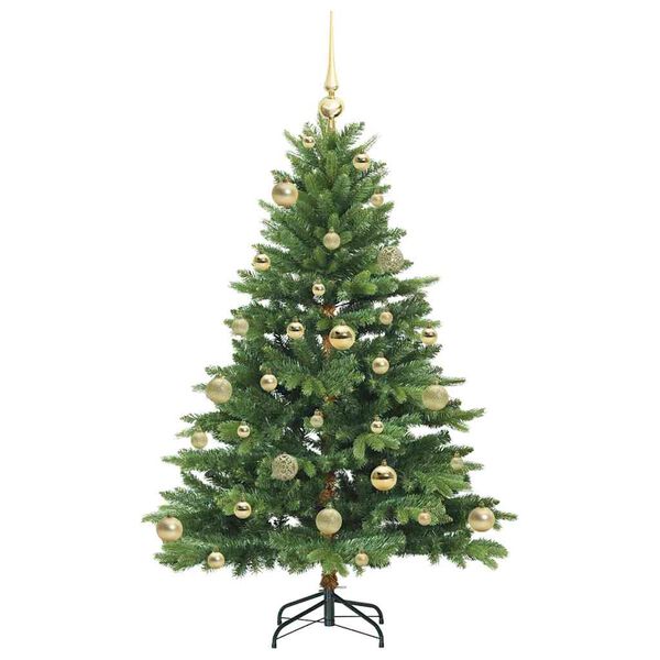 vidaXL Sapin de No&euml;l artificiel avec 150 LED Vert 120 cm PE et PVC
