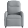 vidaXL Fauteuil inclinable électrique Gris clair Tissu