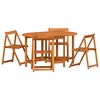 vidaXL 5 pc Marron Bois d'Acacia Massif
