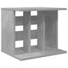 vidaXL Rangement de disques vinyles Gris b&eacute;ton 42 x 33 x 36 cm