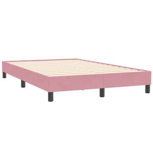 vidaXL Cadre de lit sans matelas rose 120x210 cm velours