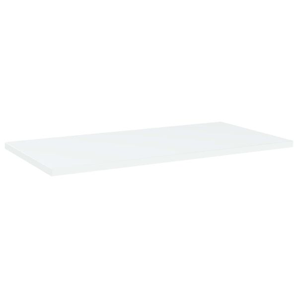 vidaXL Panneaux de biblioth&egrave;que 4 pcs Blanc 60x30x1,5 cm Agglom&eacute;r&eacute;