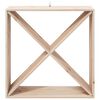 vidaXL Étagère à vin 2 pcs Naturel 62 x 25 x 62 cm Pin massif