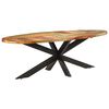 vidaXL Table &agrave; d&icirc;ner 240x100x75 cm Bois de r&eacute;cup&eacute;ration solide