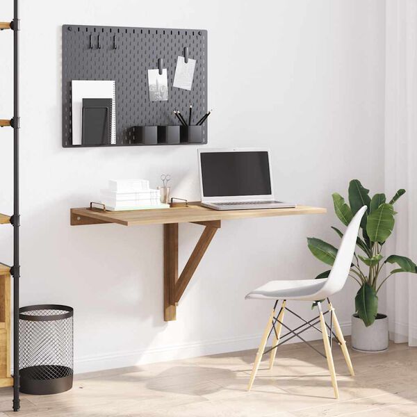 vidaXL Table murale rabattable en chêne 100x60 cm