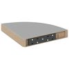 vidaXL &Eacute;tag&egrave;res d'angle flottantes 4 pcs gris 25x25x3,8 cm MDF