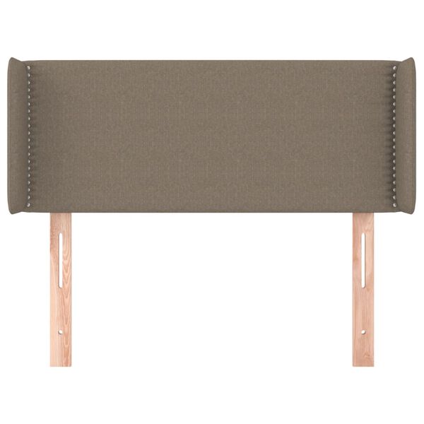 vidaXL T&ecirc;te de lit avec oreilles Taupe 93x16x78/88 cm Tissu