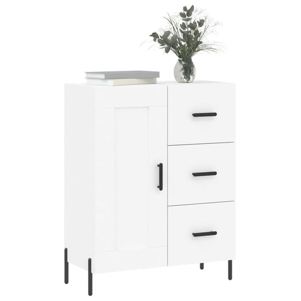 vidaXL Buffet blanc 69,5x34x90 cm bois d'ing&eacute;nierie