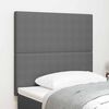 vidaXL T&ecirc;te de lit LED avec t&ecirc;te de lit Gris clair 80 cm Polyester