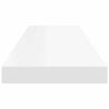 vidaXL Étagère flottante murale blanc 80x23,5x3,8 cm MDF