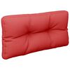 vidaXL Coussin de palette rouge 70x40x12 cm tissu