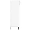 vidaXL Armoire &agrave; chaussure Blanc brillant 60x35x105 cm Bois ing&eacute;nierie
