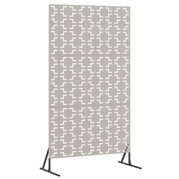 vidaXL &Eacute;cran de confidentialit&eacute; Gris 100 x 50 x 180 cm Acier patin&eacute;