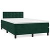 vidaXL Sommier &agrave; lattes de lit avec matelas vert fonc&eacute; 120x190 cm