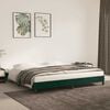 vidaXL Cadre de lit sans matelas vert fonc&eacute; 200x200 cm velours