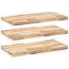vidaXL &Eacute;tag&egrave;res flottantes 3 pcs 80x40x4 cm acacia massif non trait&eacute;