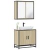 vidaXL Ensemble de meubles de salle de bain 2 pcs chêne sonoma