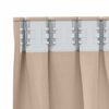 vidaXL Rideaux occultants avec anneaux 2 pcs Taupe 225 x 140 cm
