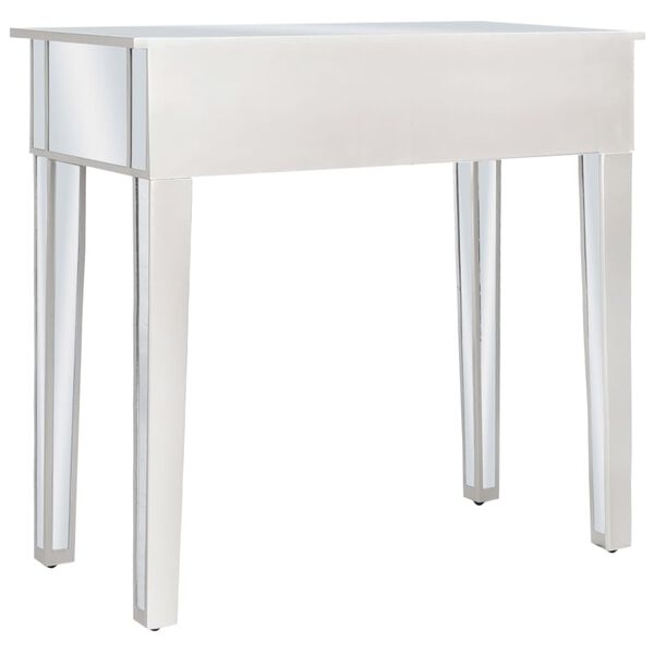 vidaXL Coiffeuse miroir avec tabouret MDF et verre