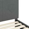 vidaXL Cadre de lit pour enfants avec tête de lit Gris foncé