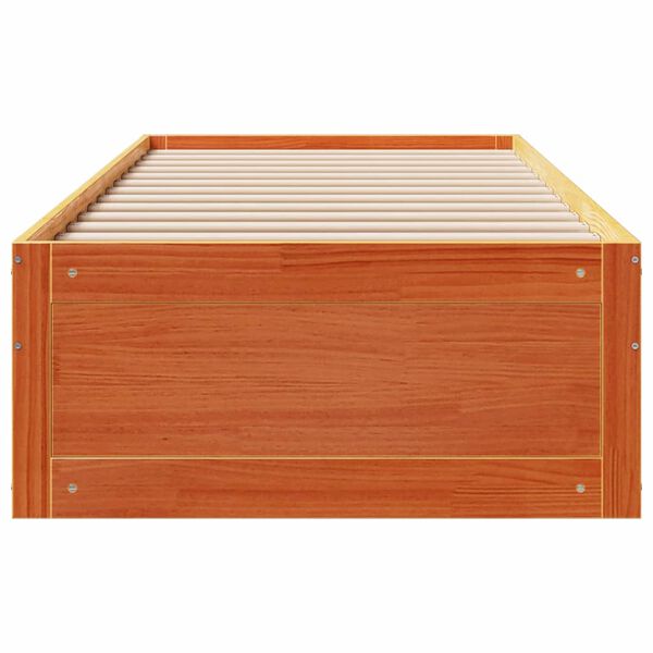 vidaXL Cadre de lit sans matelas avec tiroirs 90x190 cm bois de pin