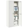 vidaXL Armoire de rangement Blanc 90 x 40 x 200 cm Acier