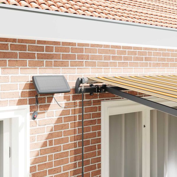 vidaXL Auvent R&eacute;tractable Multicolore 350 x 250 cm tissu