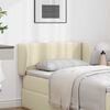 vidaXL Oreille de t&ecirc;te de lit Cr&egrave;me 40 x 23 x 6 cm PVC
