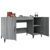 vidaXL Bureau Sonoma gris 140x50x75 cm Bois d'ing&eacute;nierie